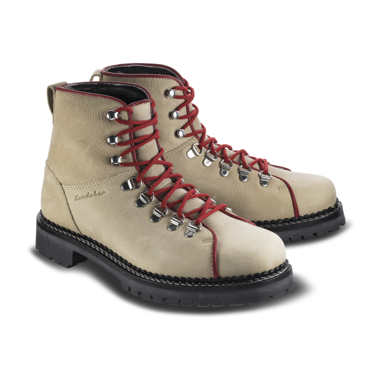 Retro beige red