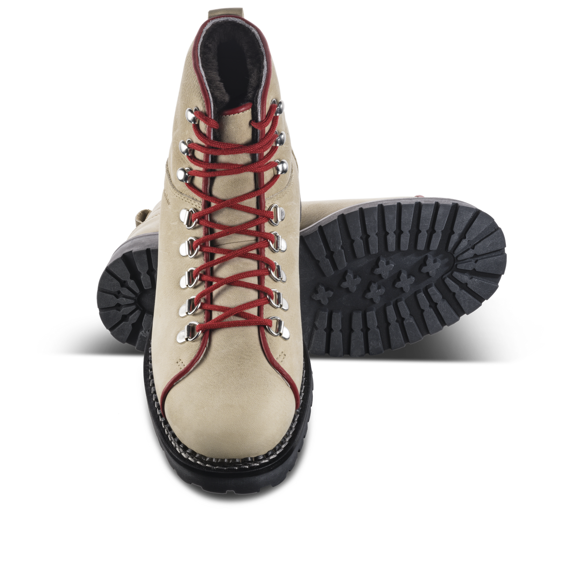 Retro beige red