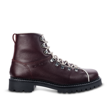 Retro dark red-white