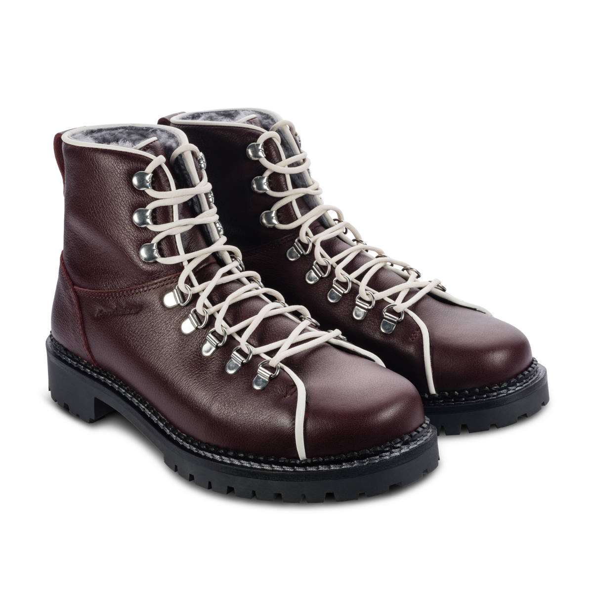 Retro dark red-white