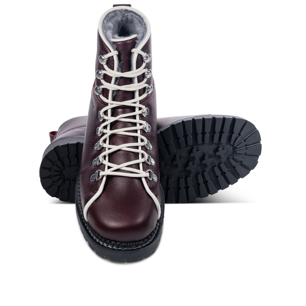 Retro dark red-white